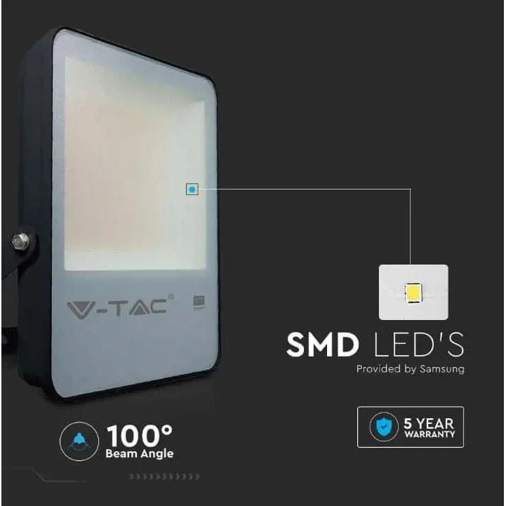 VT-32 LED-Flutlicht - 30 W - 4100 Lm - 6500K - schwarz - Extra effizient - 4