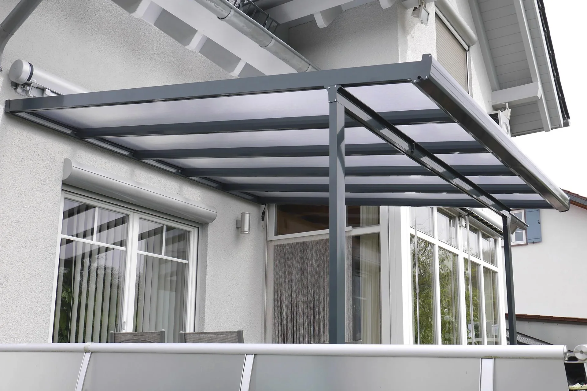 Terrassendach Bausatz, Farbe anthrazit, 3060 x 4060 mm - 0