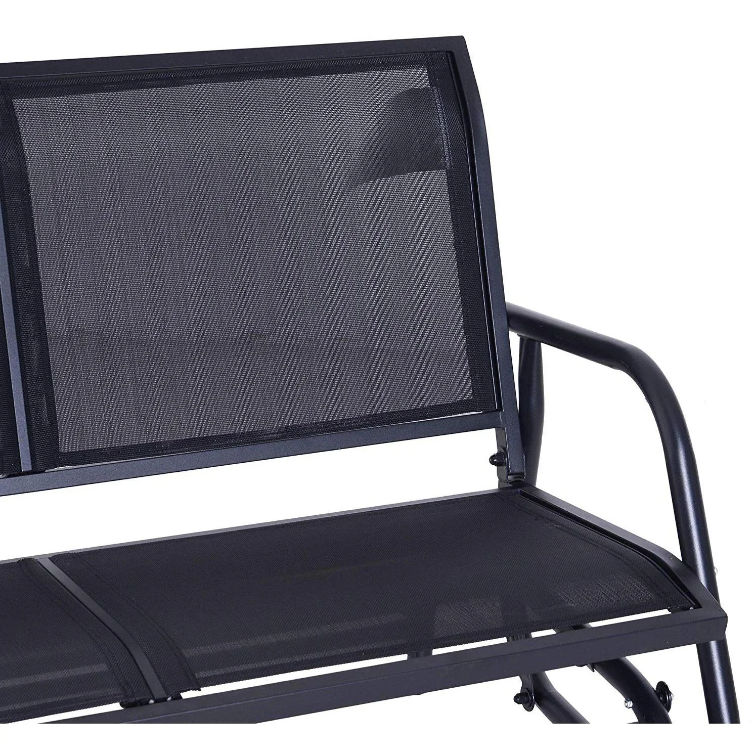 Schaukelbank 2-Sitzer Gartenbank Metall - 5