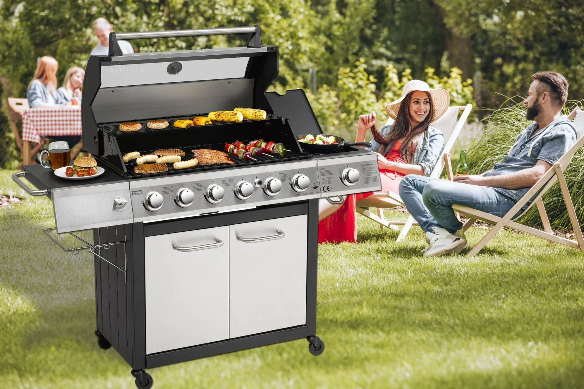 Edelstahl-Gasgrill "Long Beach" - 0