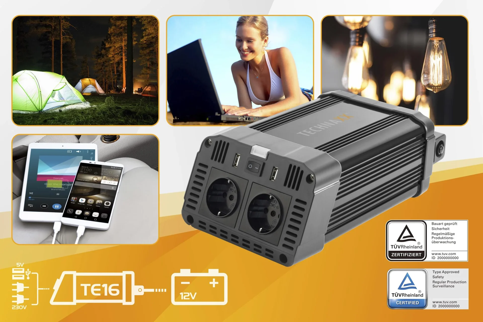 Wechselrichter 1200W TE16 - 8