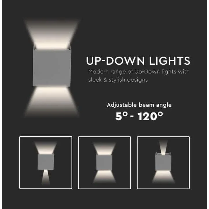 VT-759 LED-Wandleuchte - 5W - 3000K - 700 Lumen - Grau - 3