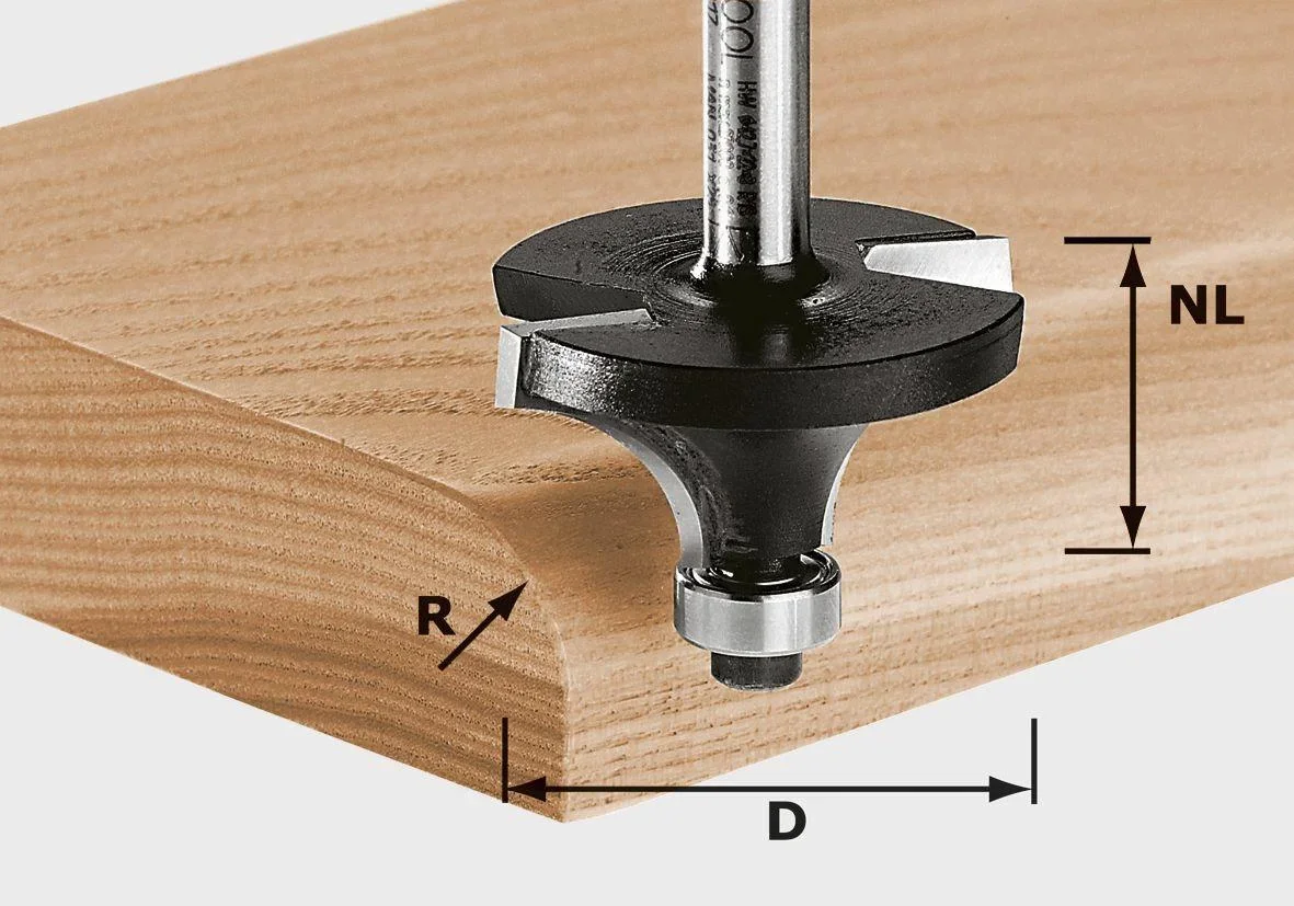 Abrundfräser HW D38,1 / R12,7 KL - 0