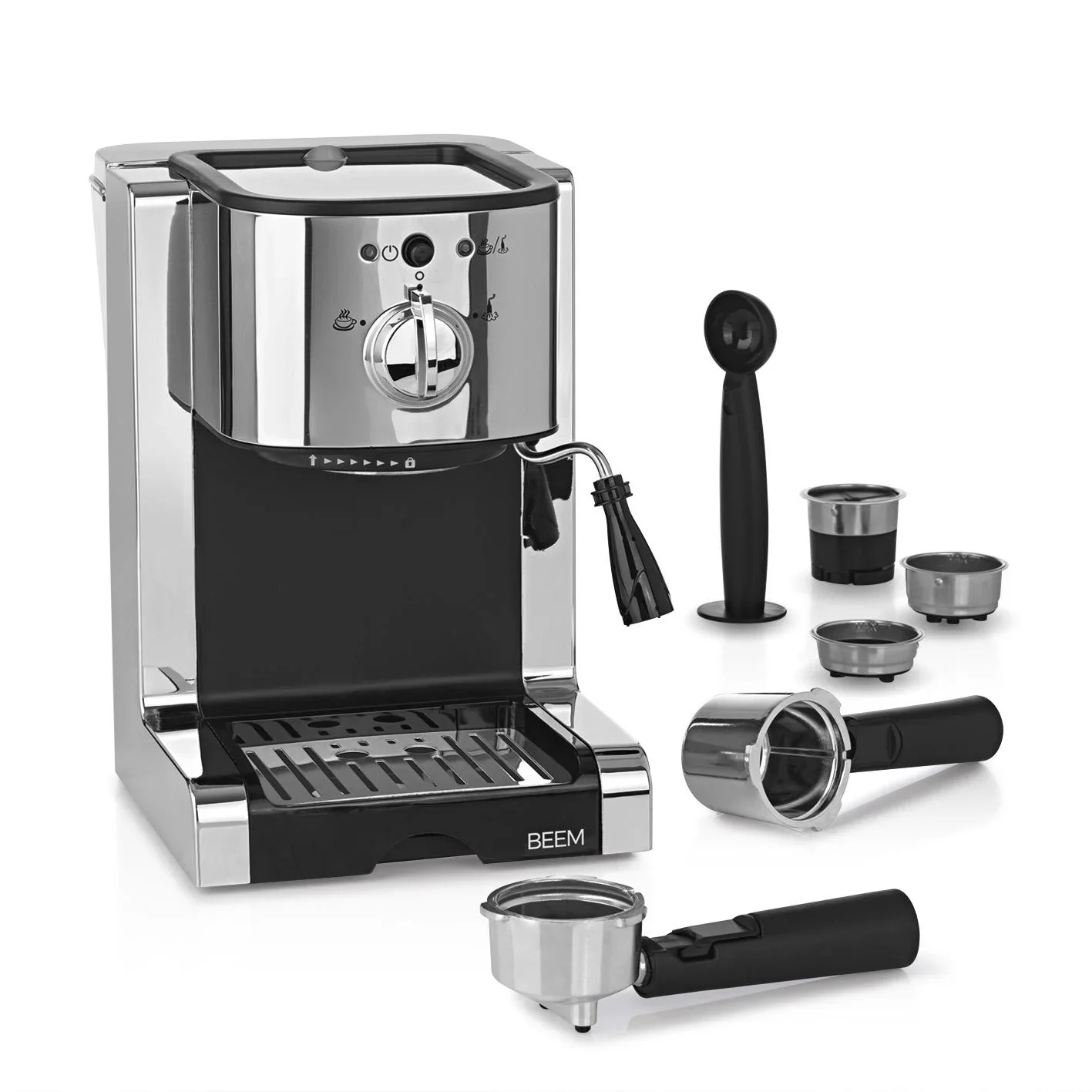 Espresso Perfekt, Siebträger-Maschine, silber - 10