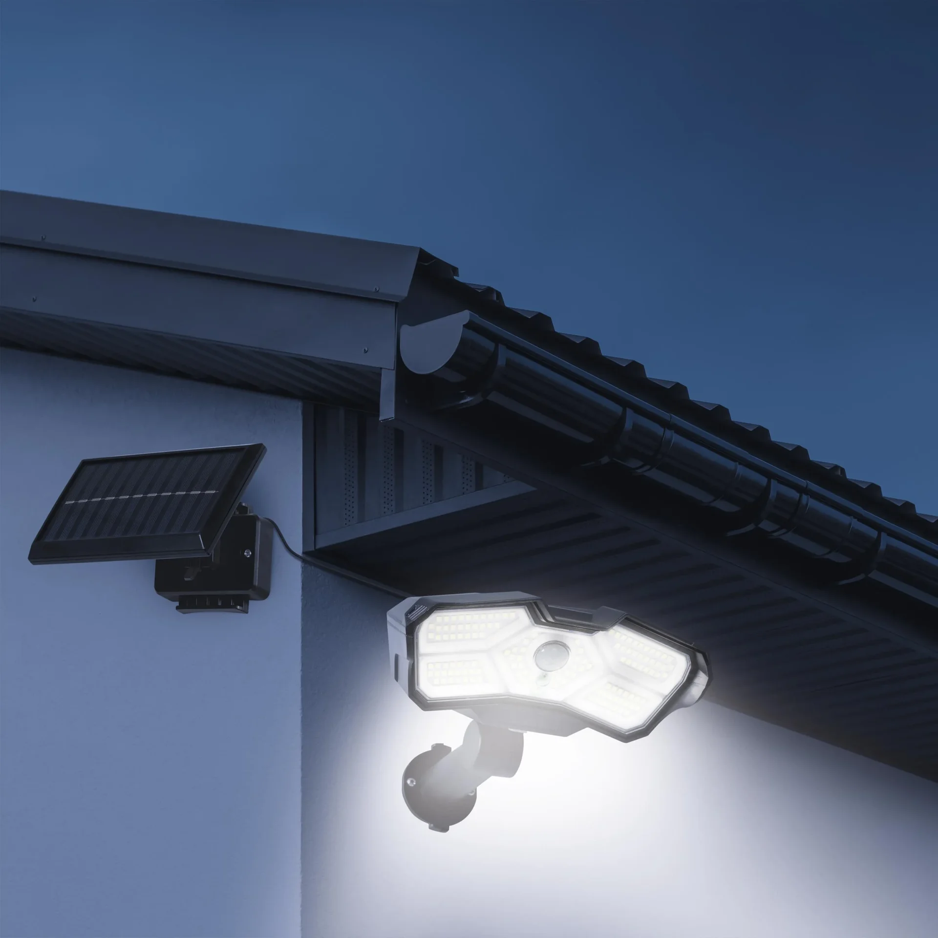 LED Solarstrahler mit Bewegungsmelder, 400 Lumen - 9