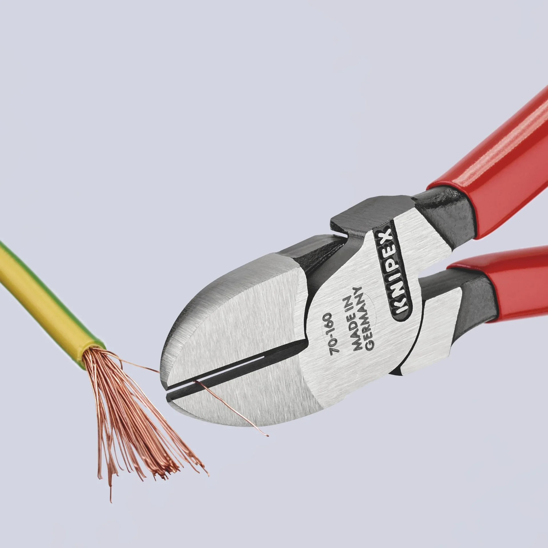 Seitenschneider mit Kunststoff überzogen schwarz atramentiert poliert 160 mm Schneide mit Facette - 5