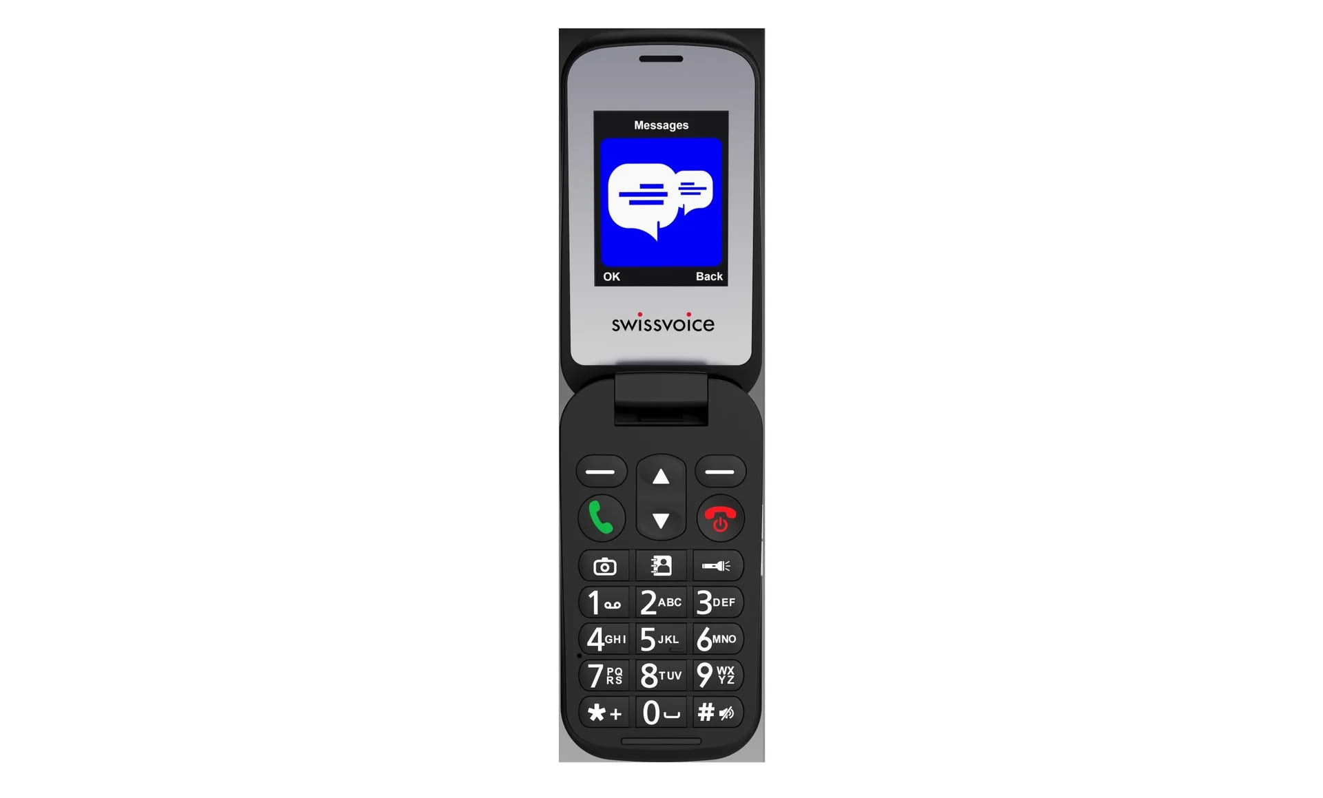Seniorenhandy mit Sprachausgabe und SOS Taste, schwarz - 3