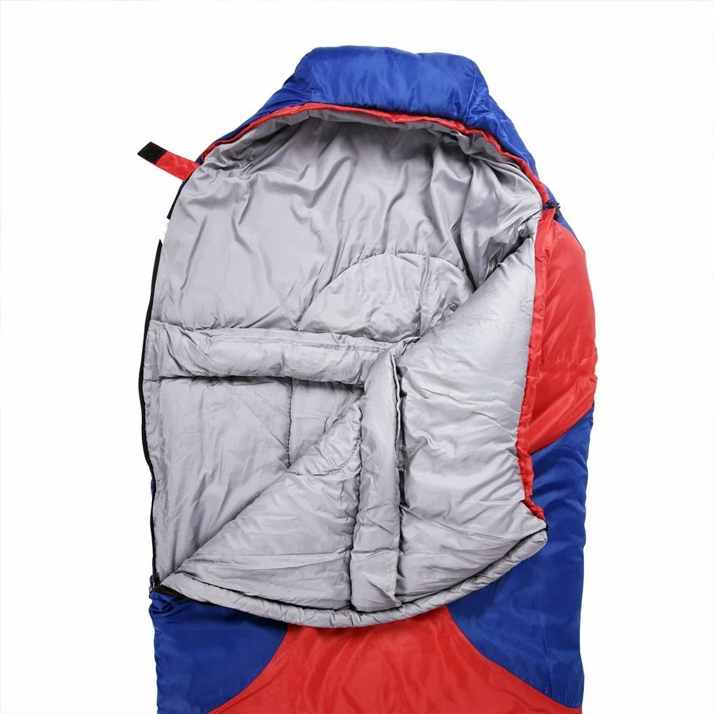 Schlafsack Bergsteiger Icy North dunkelblau + dunkelrot - 2