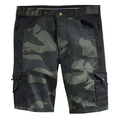 Short mit Anti-Rutsch-Bund, Farbe camouflage/schwarz, Gr. M - 0