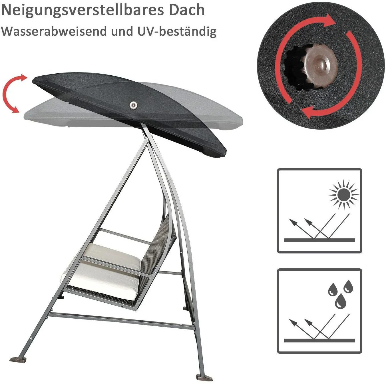Rattan Gartenschaukel - 1