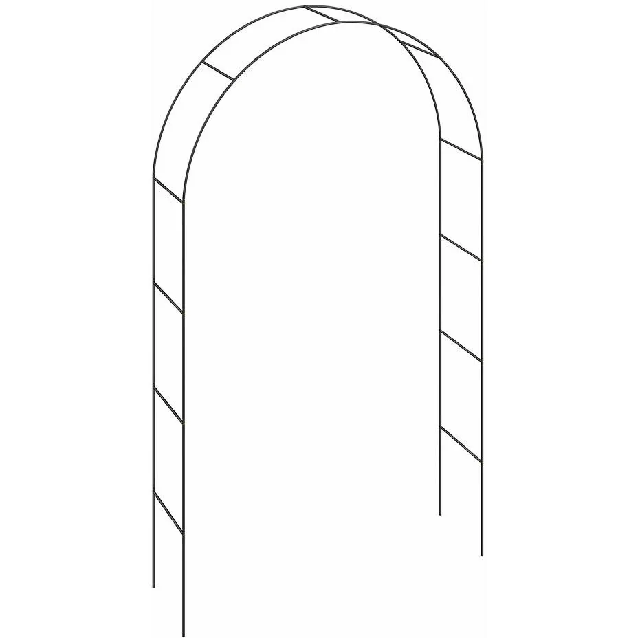 Rosenbogen schwarz 240x140x37cm - 1