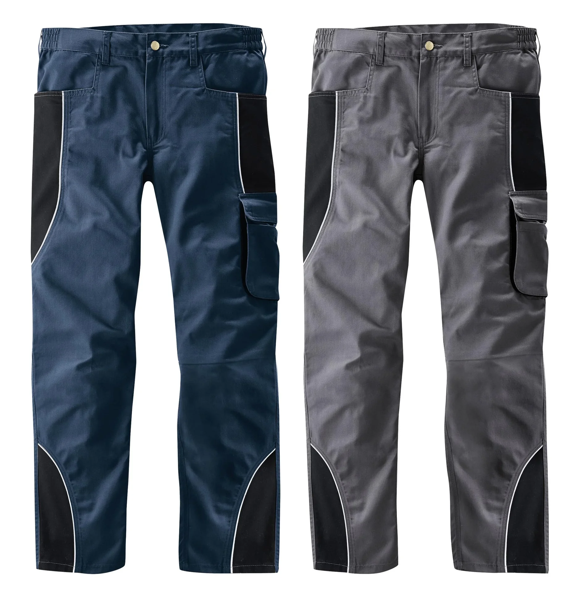 Bundhose mit Reflektorpaspel, Farbe anthrazit/schwarz, Gr.50 - 0