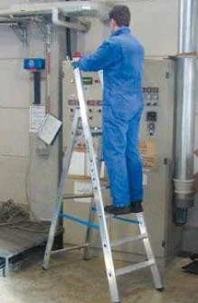 Stufen Stehleiter Alu 10 Stufen Leiter - 0