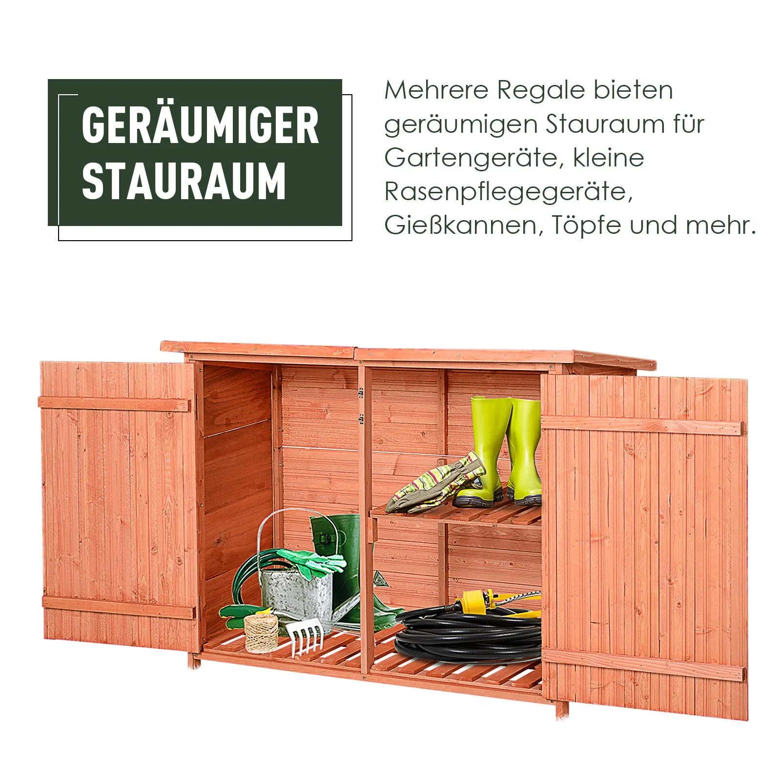Gerätehaus mit Ablage - 4