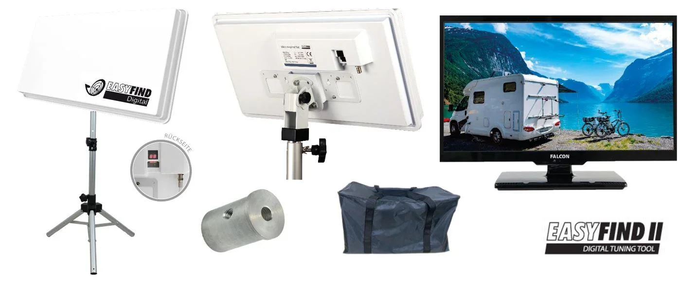 TV Camping Traveller Kit II, inkl. Stativ und 19 Zoll LED -TV - 3