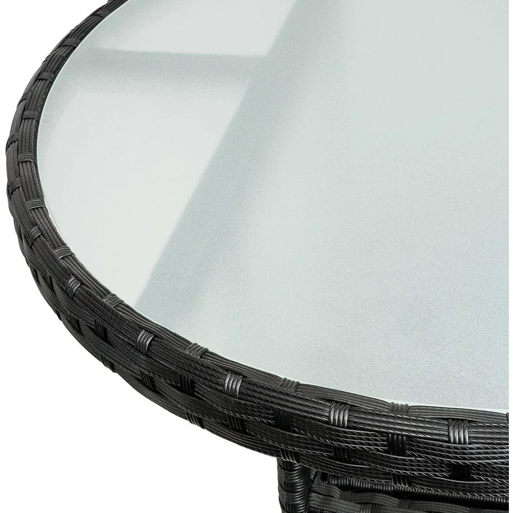 Poly Rattan Rund Beistelltisch / Tu - 2