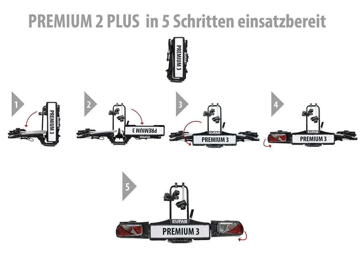 Fahrradträger Premium II Plus für Anhängerkupplung - 4