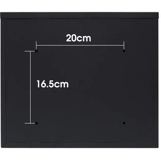 Briefkasten mit 2 Tasten - schwarz - 310x360x100 mm - 0