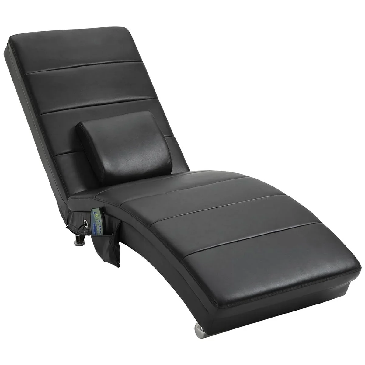 Fernsehsessel mit Zero-G Design, Lounge, Sessel, Liege, Kunstleder, MDF, Metall, Schaumstoff, Schwarz, 58 x 163 x 87 cm - 2