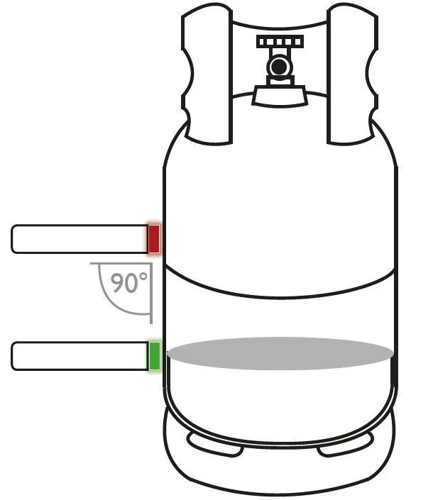 Premium Füllstand-Prüfer für Gasflaschen, Ultraschall Messung - 1