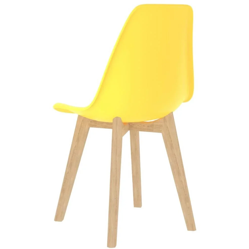 Esszimmerstühle 2-Sitzer Kunststoff gelb - 0