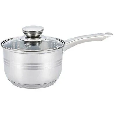 Töpfe und Pfannen - 12 Stück - Rostfreier Stahl - Silber - 6