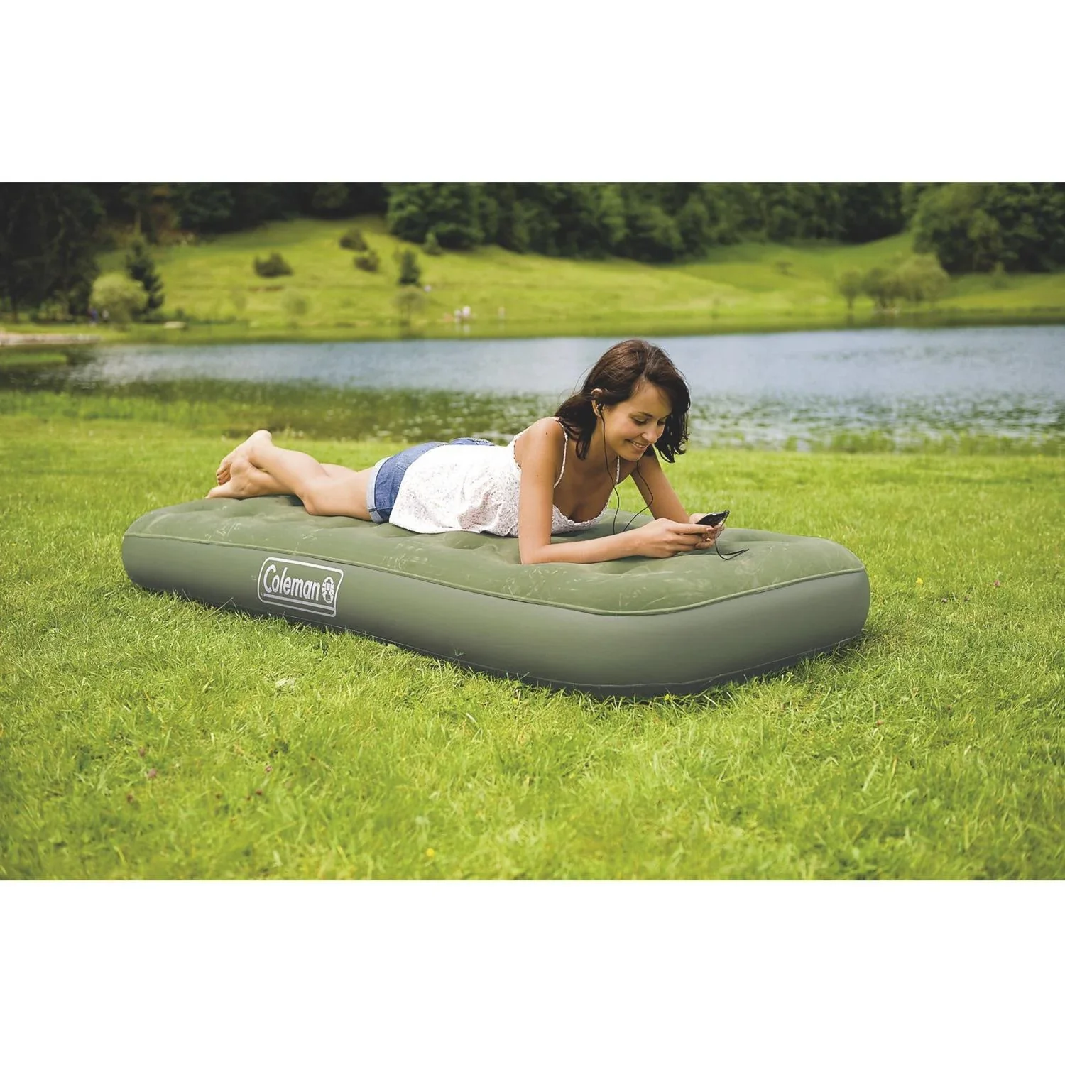 Maxi Comfort Bed Single, Luftbett mit Deluxe-Länge und Airtight  System, Doppelverschlussventil, Maße: 188 x 82 x 22 cm - 1
