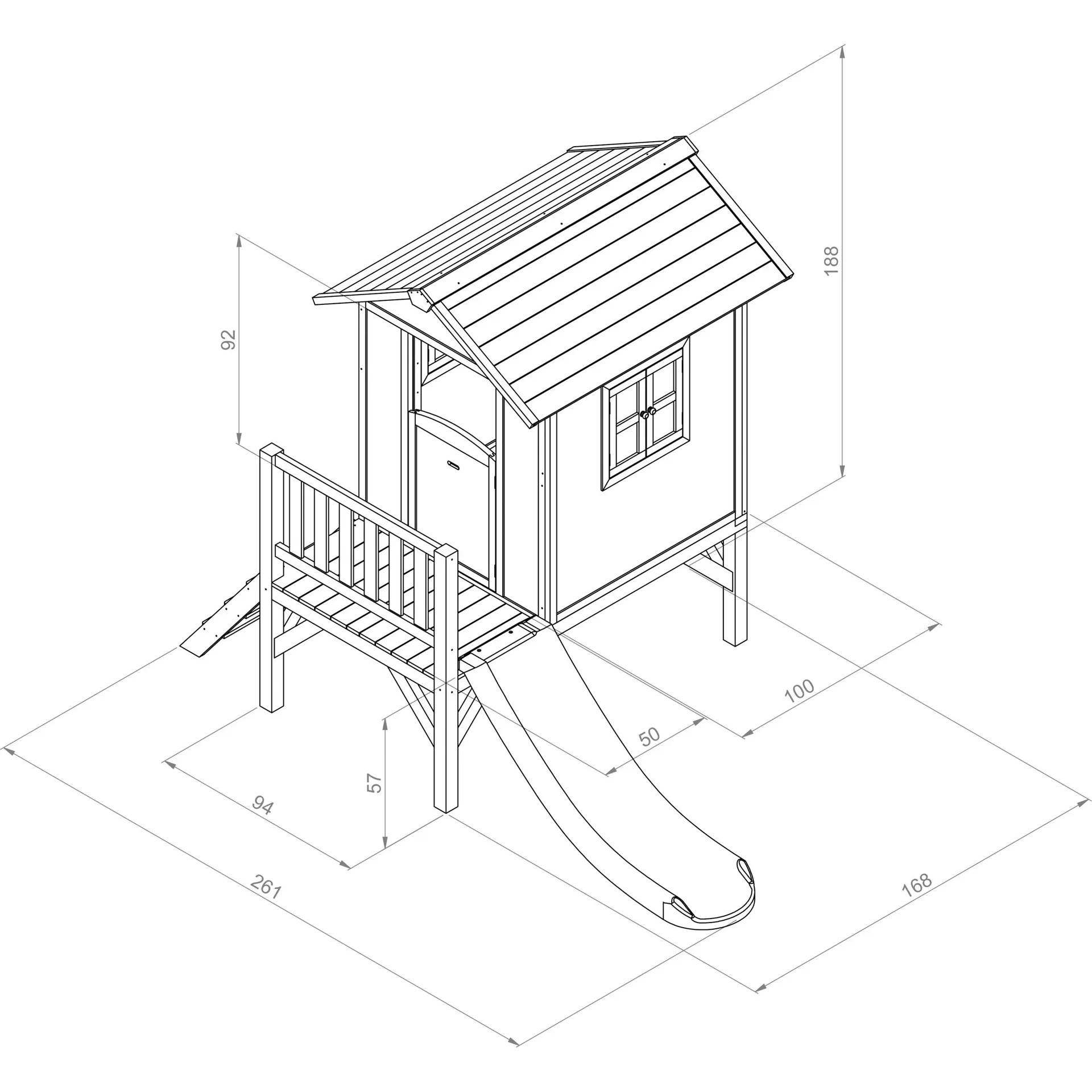 Lodge Spielhaus XL (Klassisch) - 1