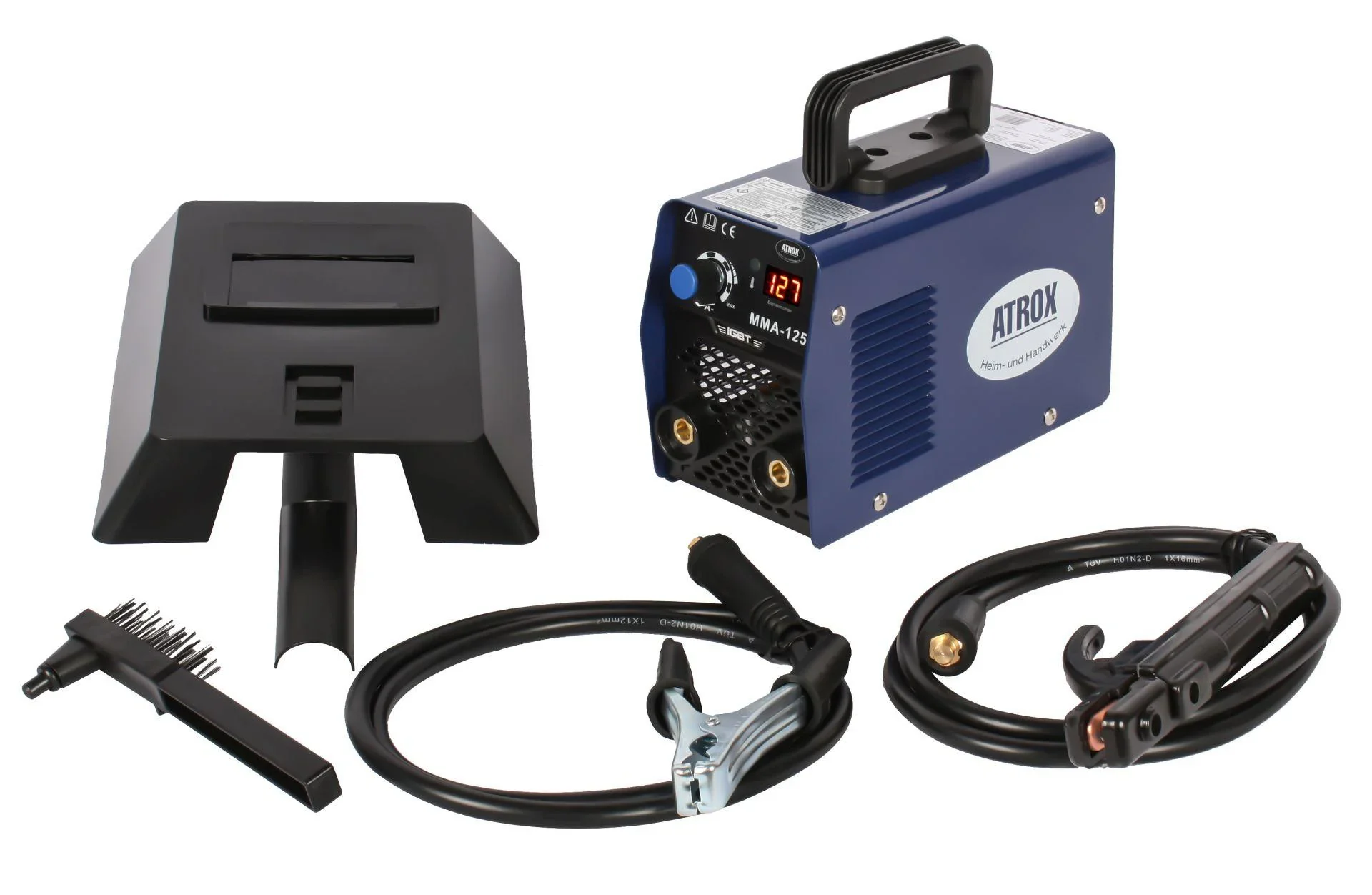 Inverter-Elektroden-Schweißgerät inklusive 4-teiligem Zubehör-Set - 0