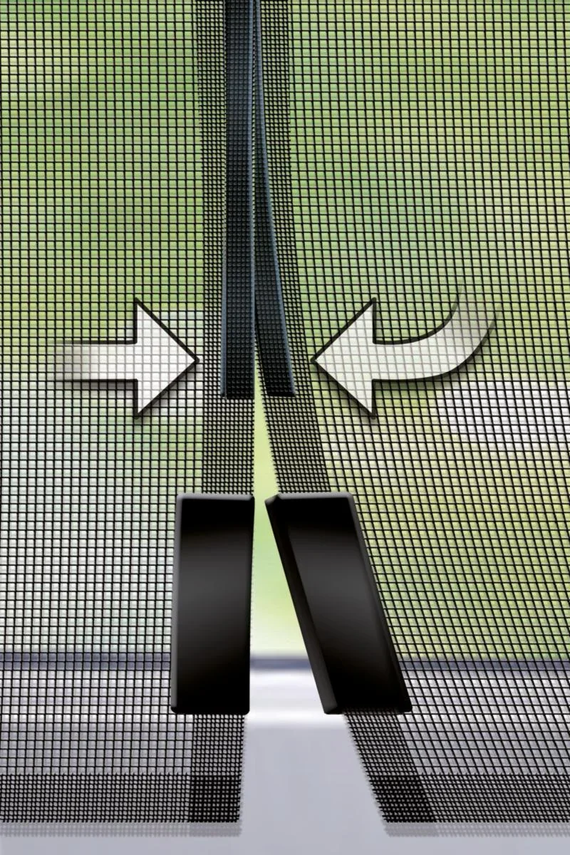 Fliegengitter-Magnetvorhang, 90 x 210 cm, Farbe anthrazit - 0