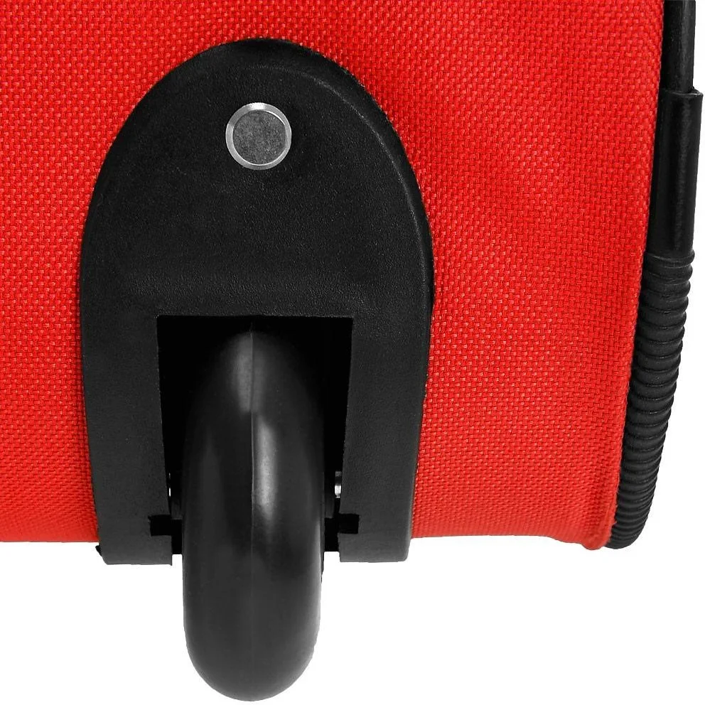 XXL Reisetasche mit Trolleyfunktion rot 160 LITER - 5