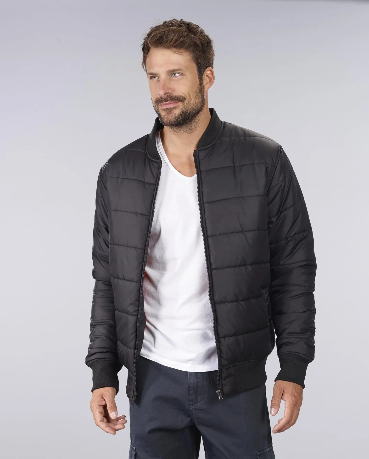 Bomberjacke AF1, Farbe schwarz, Gr.XL - 3