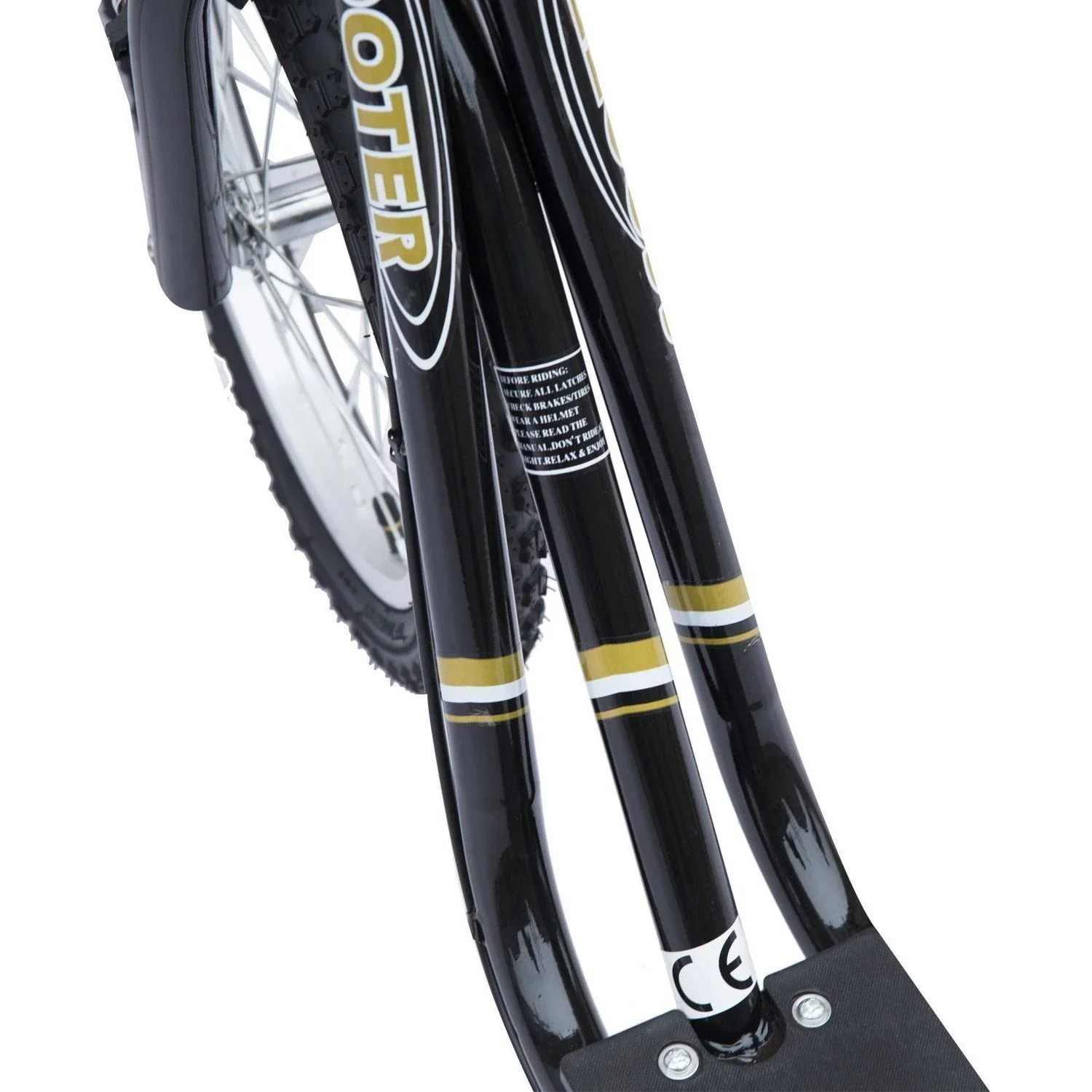 Kinder Tretroller Scooter 16/12 Zoll schwarz - 5