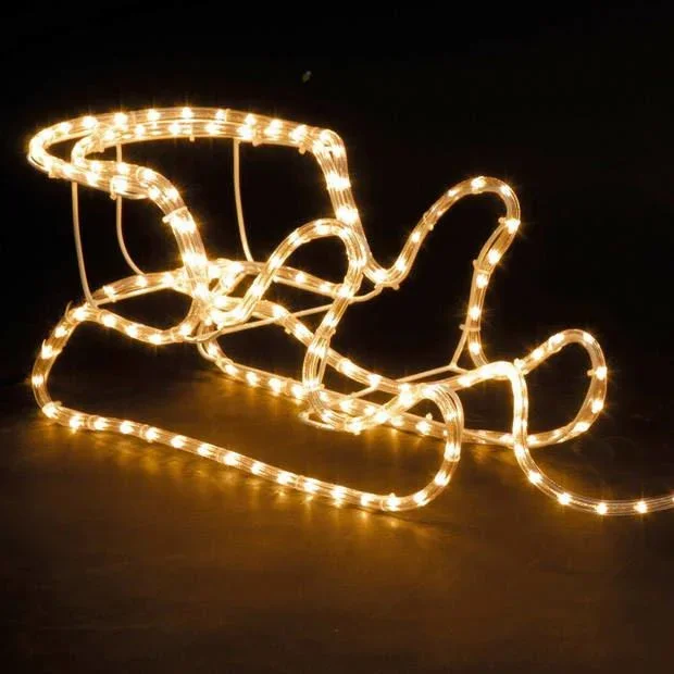 Weihnachtsbeleuchtung Rentier mit Schlitten - Warm White - 3