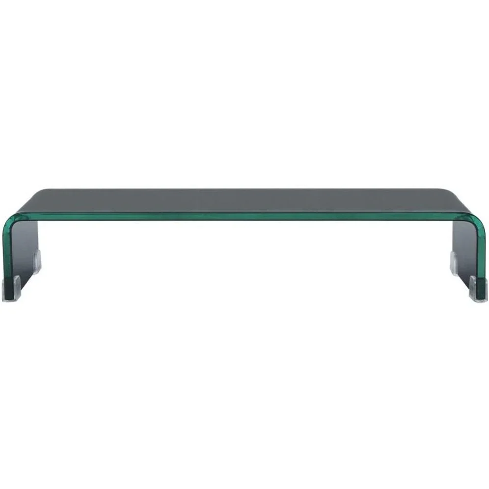 TV-Schrank/Monitorerhöhung schwarz 60x25x11 cm Glas - 1