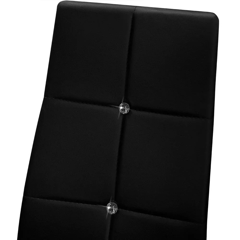 Esszimmerstuhl 6 Stück schwarz - 1