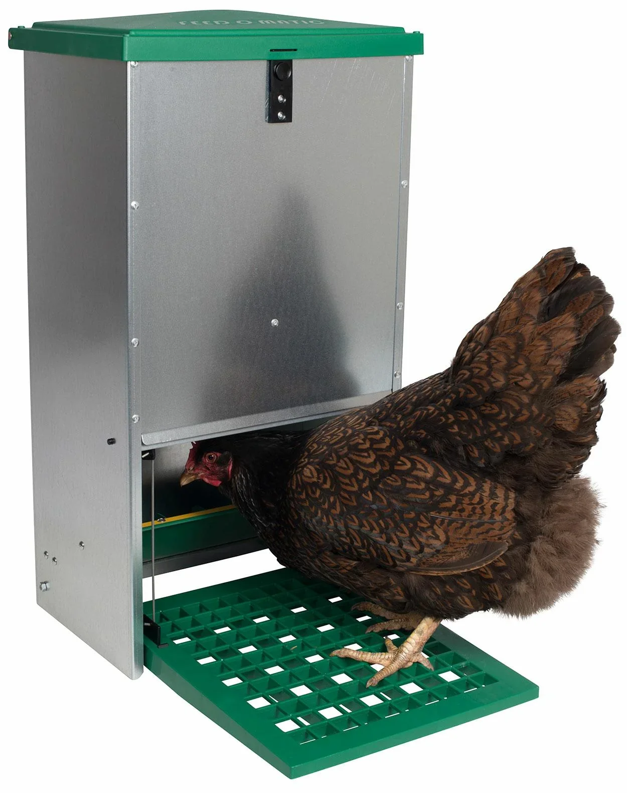Geflügelfutterautomat mit Trittplatte für 5 kg Futter - 0