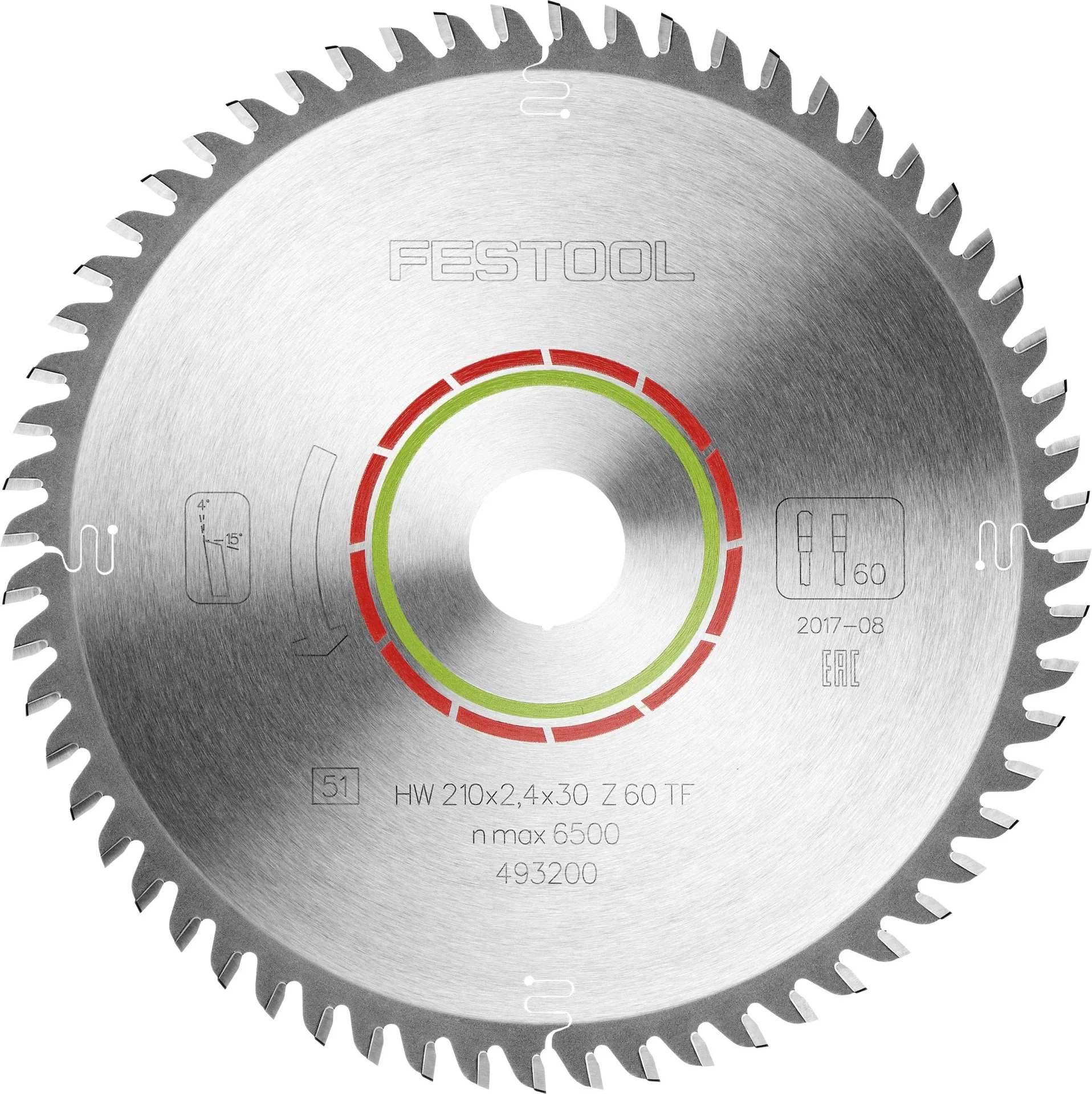 Spezial-Sägeblatt HW 210 x 2,4 x 30 TF60 - 1