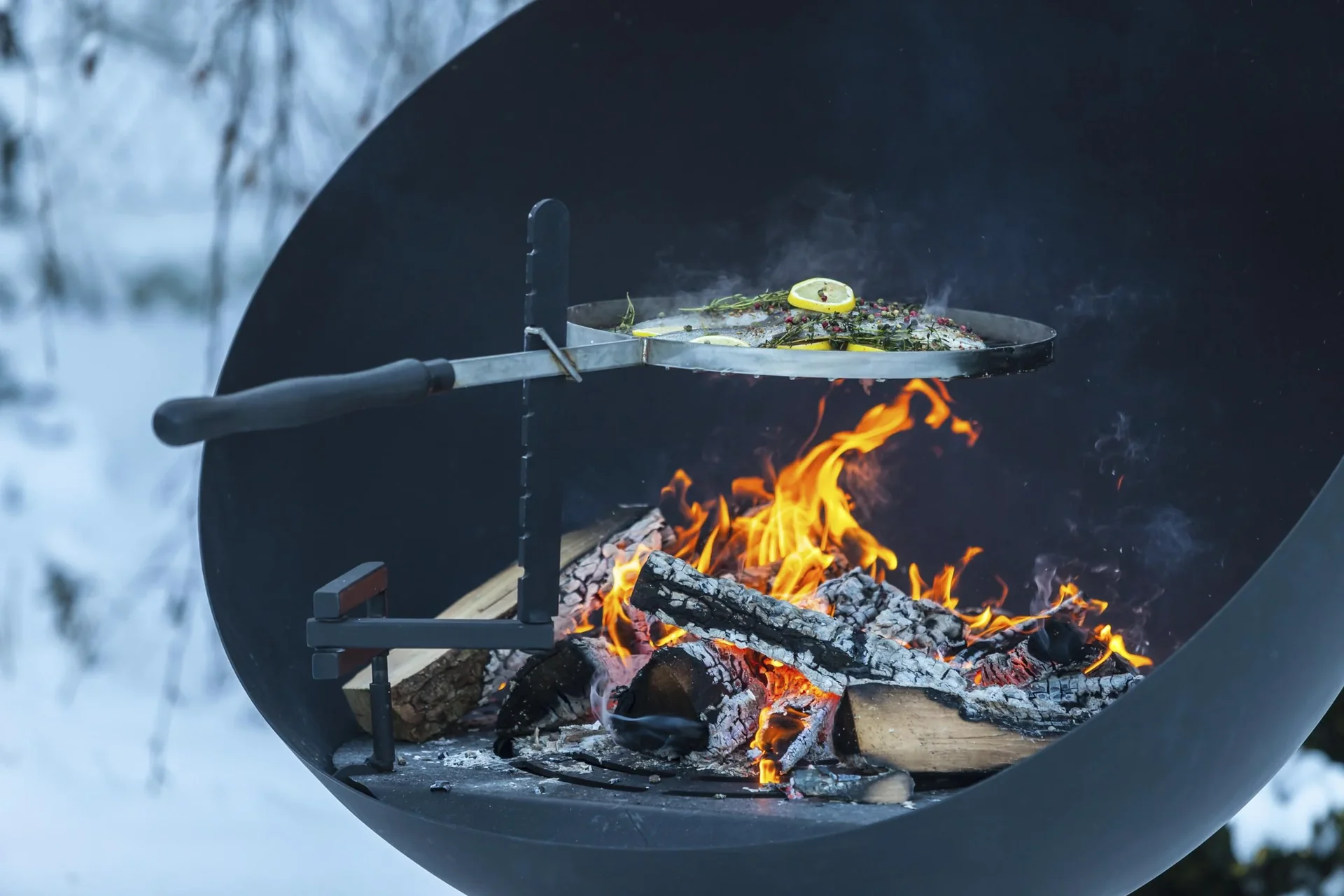 Schwenkarm für Grillrost und Pfannenhalter - 3