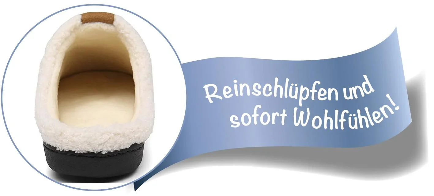 Memory Foam Hausschuhe, Größe 39/40 - 3