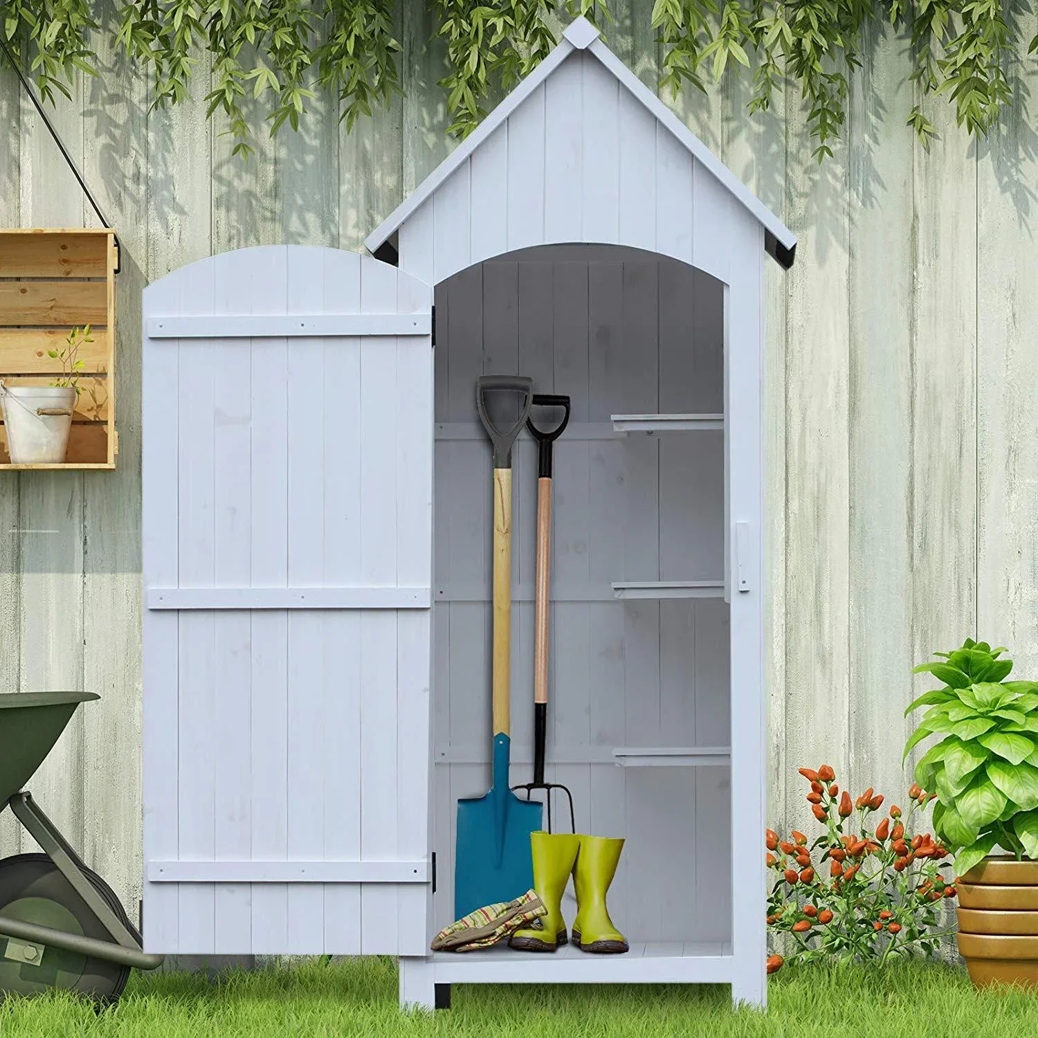 Gartenschrank mit Bitumenpappe - 0