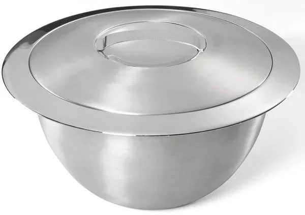 Thermoschüssel mit Deckel, Edelstahl, 3 Liter - 0