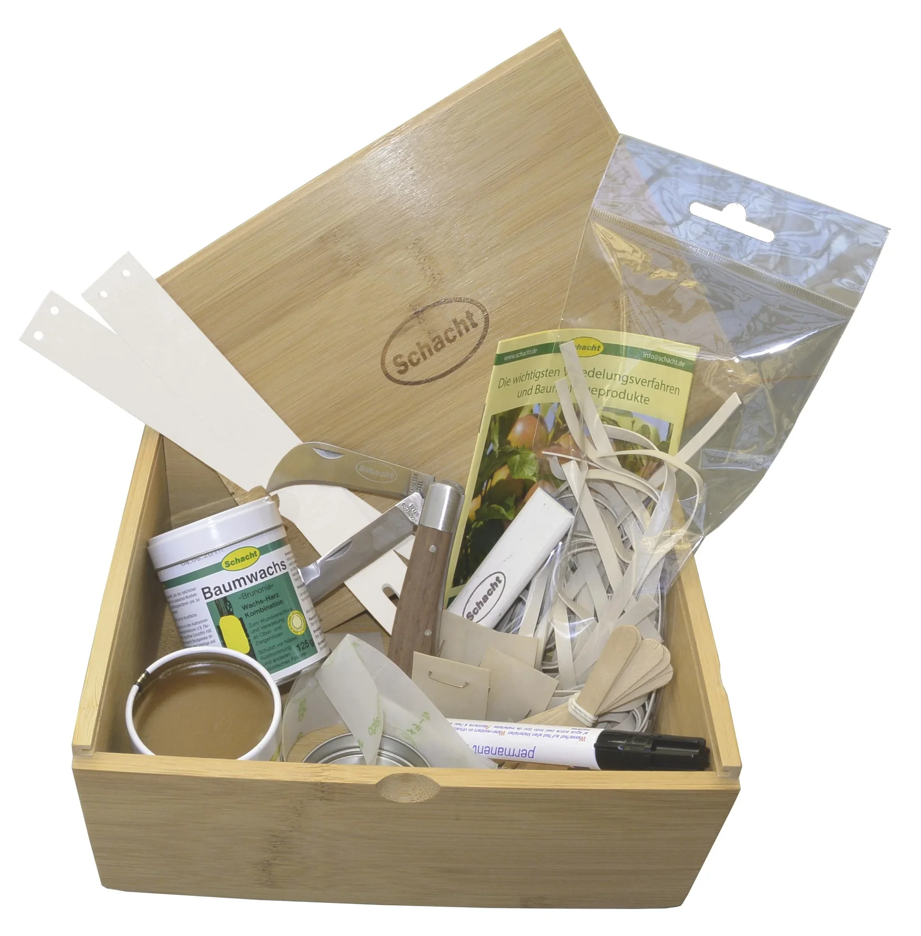 Veredelungs-Komplett-Set in einer Holz-Box - 0
