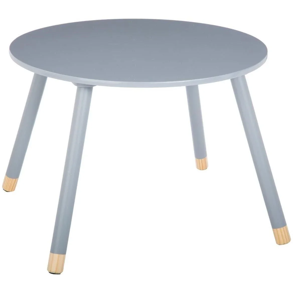 NL Kindertisch Rund - grau - 60x60x43 cm - 0