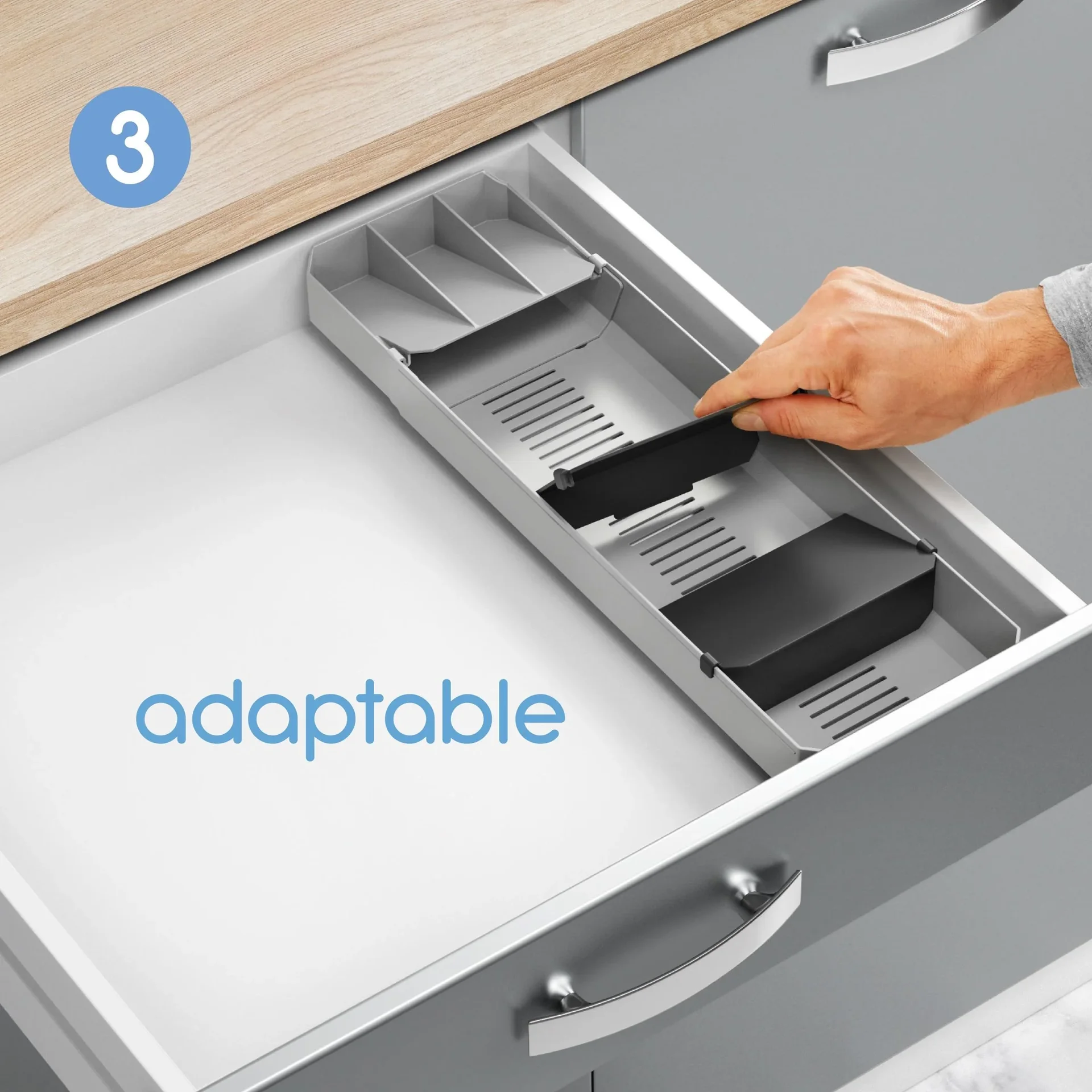 Uni-Fit Besteck-Organizer, ausziehbar - 2