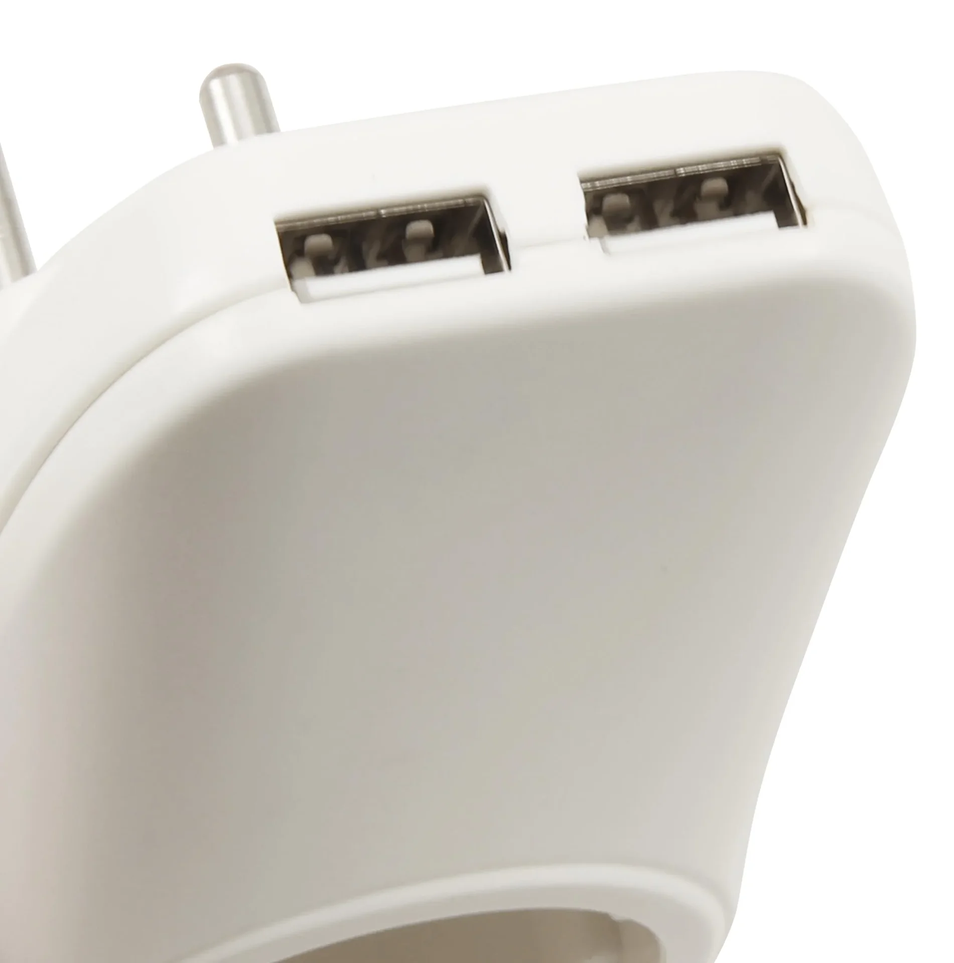 Steckdosen-Zwischenstecker 2x USB 2,1A - 1