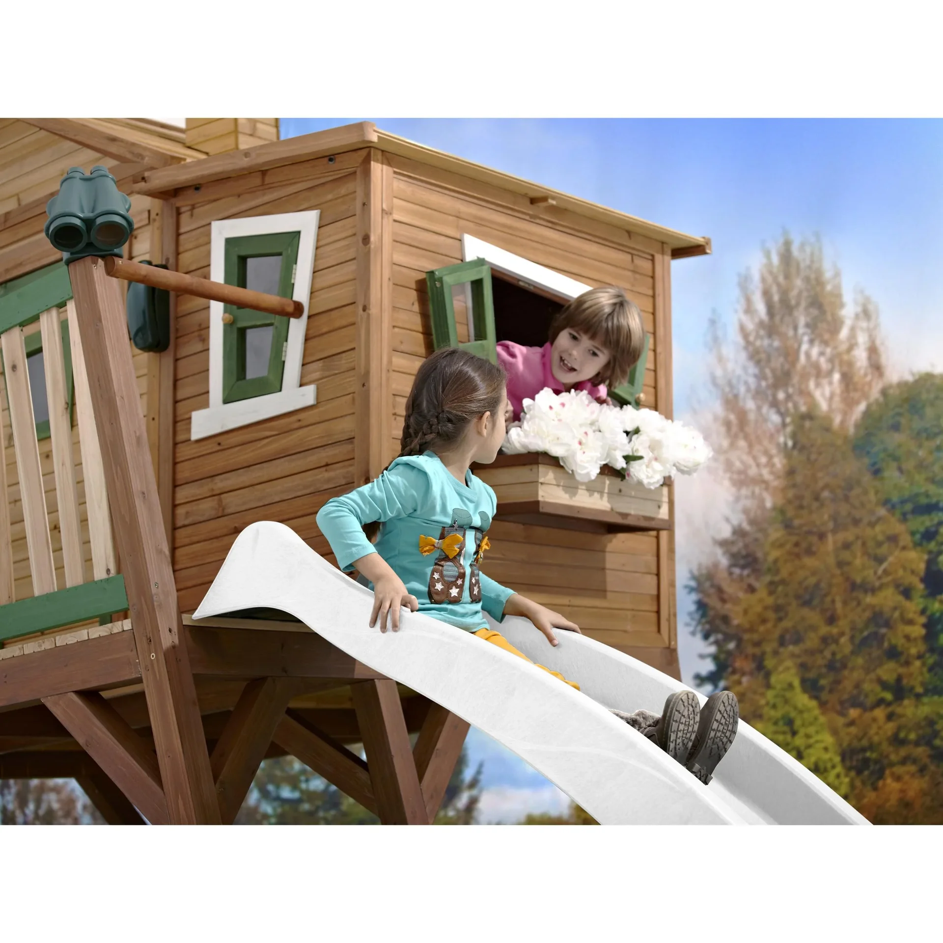 Sky230 Rutsche mit Wasseranschluss Weiß - 228 cm - 1
