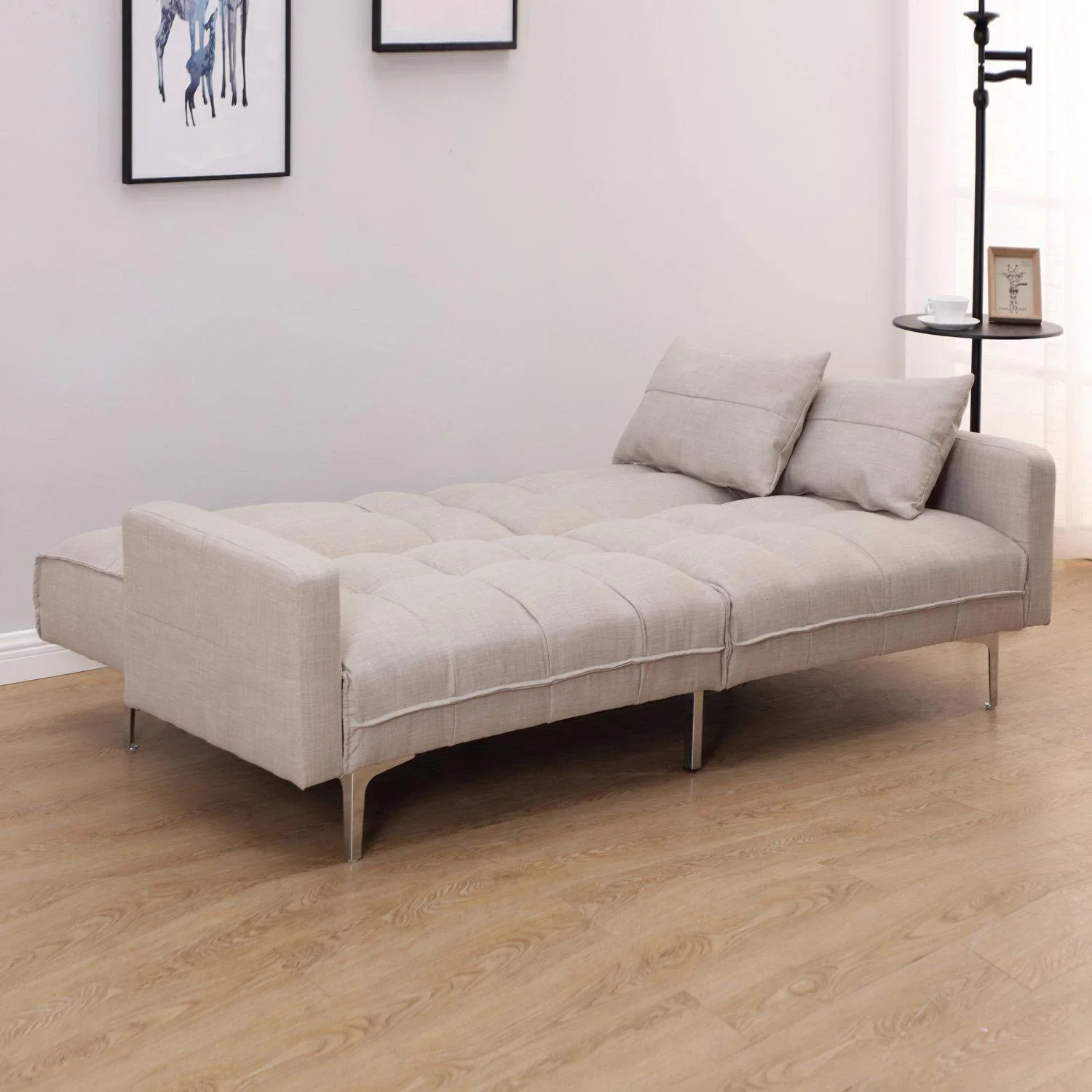 Schlafcouch mit Kissen - 4