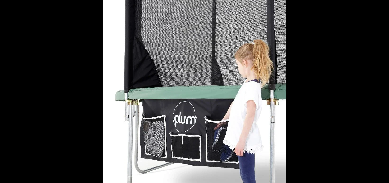 Trampolin Schuh- und Aufbewahrungstasche mit 4 Netzfächern - 1