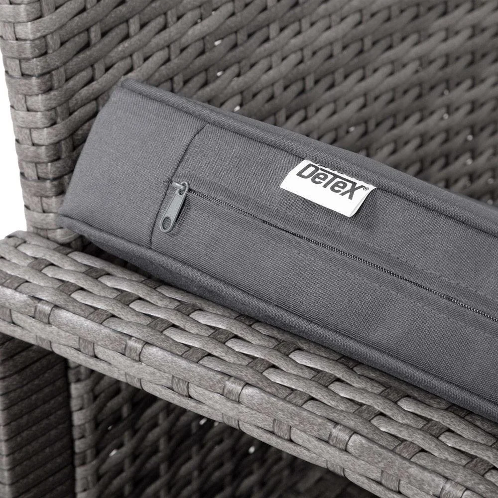 Polyrattan Loungeset 7-teilig - Grau / Anthrazit - 1